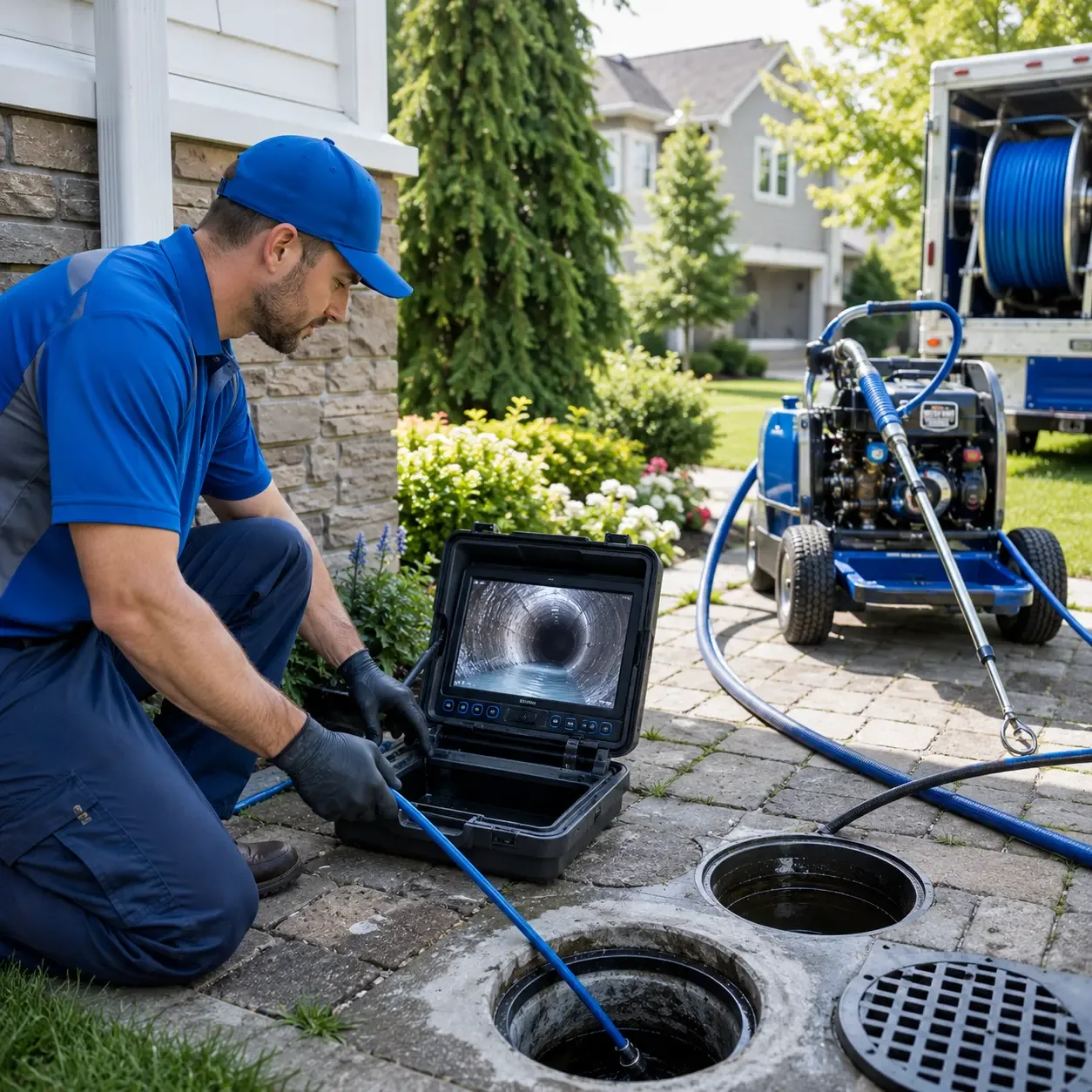 Outdoor drain cleaning professionals serving Denton, TX